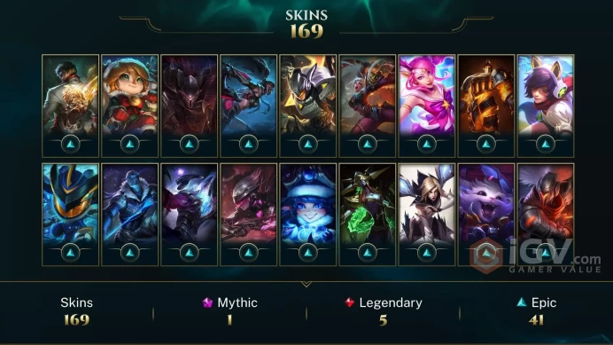 LAS * 160+ PERFECT SKINS( DJ SONA, ELEMENTALIST LUX)- 125 LVL- EMAIL CHANGEABLE - INSTANT DELIVERY