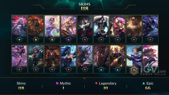 EUW 114 Skins 137 Champs | High Noon Senna | Vancouver Amumu | Three Honors Shen | Eternal Sword Yi | Bittersweet Lulu | LOL0033