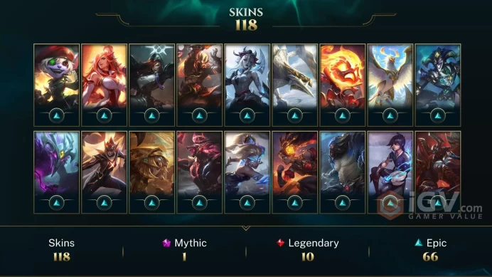 EUW 114 Skins 137 Champs | High Noon Senna | Vancouver Amumu | Three Honors Shen | Eternal Sword Yi | Bittersweet Lulu | LOL0033