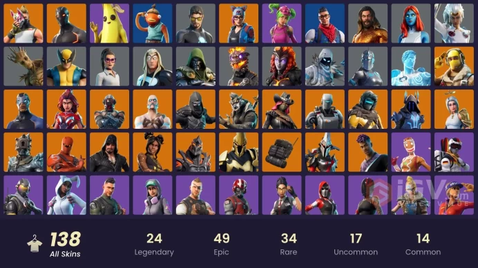 (PC PSN XBOX) 138 skins | WORLD CUP | Sultura | Tart Tycoon | Trilogy | Vivi Chroma | Prodigy | Fixer | Cloud Striker | Point Patroller | Subzer