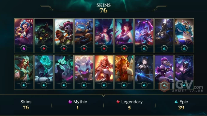 LAN - UNRANKED(RANKED READY) - 129 Champ - 76 Skins - 2.9K BE - S7 ACC - HANDMADE - 140 LVL - FULL ACCES - SAFETY - CHEAP