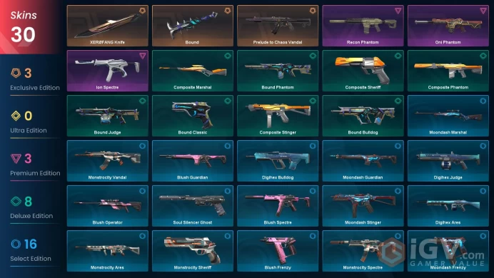 EU | VP 190 | LVL 95 | XERØFANG Knife | Bound | Prelude to Chaos Vandal | Oni Phantom | Ion Spectre | Recon Phantom | Bound Bulldog | C | V0285