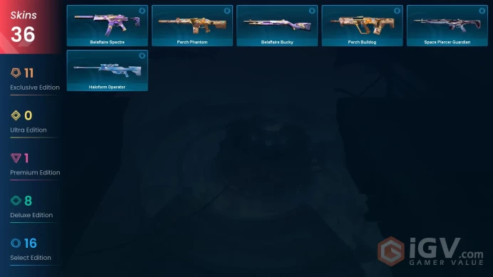 Na-Usa-Can | Bolt Knife | Prelude to Chaos Vandal | Neo Frontier Phantom | Imperium Operator | Imperium Sheriff | 36 Skins | Level 46 | Full Acc