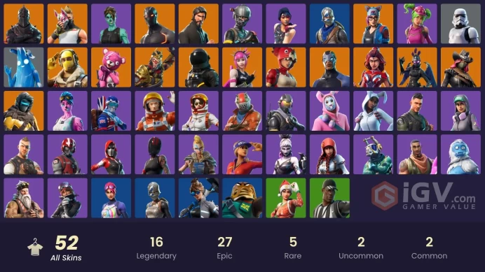 PC,PSN,XBOX 51 SKINS FA - OG GHOUL TROOPER - BLACK KNIGHT - REAPER - OG AERIAL ASSAULT ONE - TAKE THE L - FLOSS  RK1632