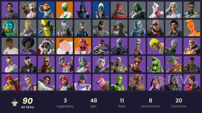 PC,PSN,XBOX 90 SKINS FA - CHANI - PSYCHO BANDIT,BACKLASH,WEEKND,CATWOMAN,KATALINA,HANA,DOOM,MYSTERIO RK1683
