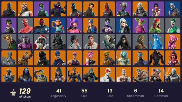 PC,PSN,XBOX 128 SKINS FA - STW - BLACK KNIGHT - REAPER - GALAXY GRAPPLER,OMEGA,SCOURGE,SIREN - FLOSS - TAKE THE L - MAKO   RK1676