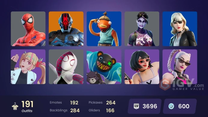 FA | 191 skins | Sultura | Vivi Chroma | Lina Scorch | Subzero Cryptic | Omegarok | Kado Thorne | Twyn | Valeria | Malik | Snap | Era
