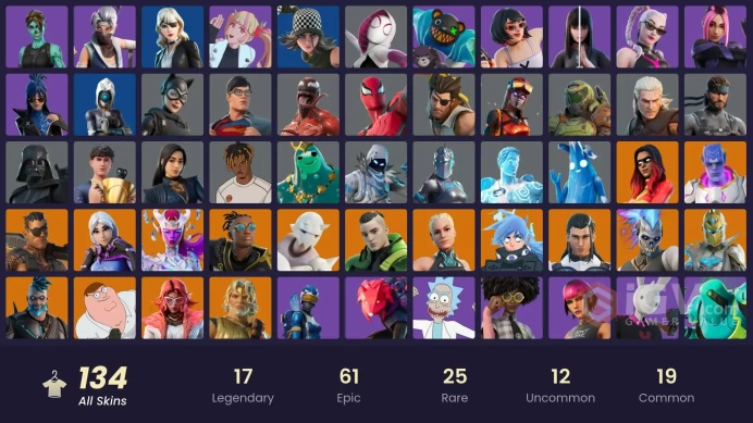FA | CHANGE MAIL | 134 skins | Zeus | Malik | Torin | Valeria | Paradigm (Reality-659) | The Ageless | Joltara | Spectra Knight | Omegarok |Twyn