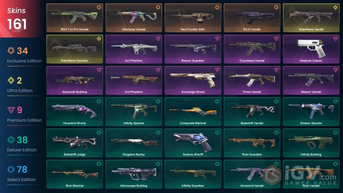 28 EU/TR Market & 161 Skins & Sentinels Sett-Neo Frontier Sett-Ignite Fan-Elderflame Dagger-Reaver Knife-Overdrive Blade-Reaver/EF/RGX/GP Vandal