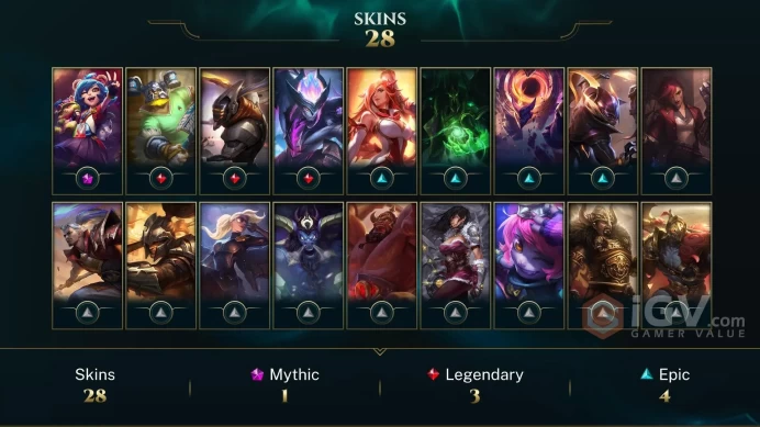[EuW] - Unranked / 28 Skin / Ranked Game Direct / Changeable Mail | Instant Delivery | Lifetime Warranty | 100% Handmade&Secure | 24/7 Support