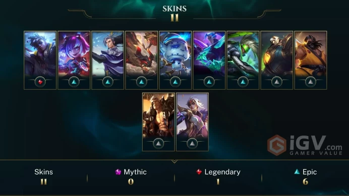  LAS  11 SKINS  SILVER 2  61 CHAMPIONS  70 LEVEL  INSTANT DELIVERY  FULL ACCESS  EZPZI 