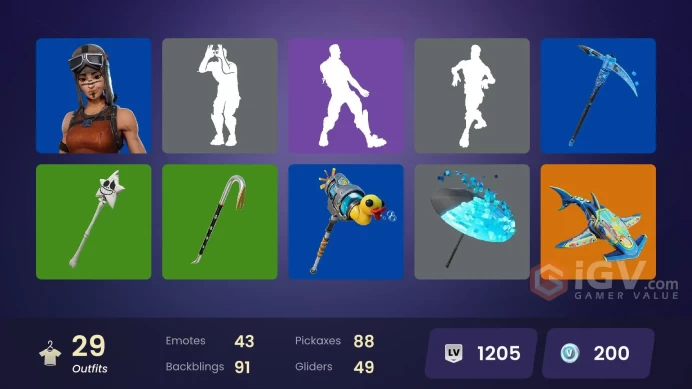 [PC/PSN/XBOX] 29 skins | Renegade Raider | UNSC Spartan | Santa Dogg | Robin | Superman | Ziggy | Synthwave | Glass Bridge Survivor