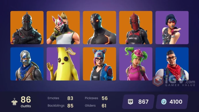 80 skins | Black Knight | Floss | Blue Squire | Royale Knight | Ride The Pony | Snowflake | Sparkle Specialist | Blue Team Leader
