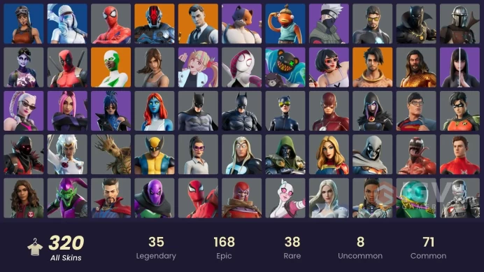 [ALL PLATFORMS]-320 Skin-Renegade Raider-Gold Meowscles - Gold Brutus - Gold Midas - FULL ACCESS-
