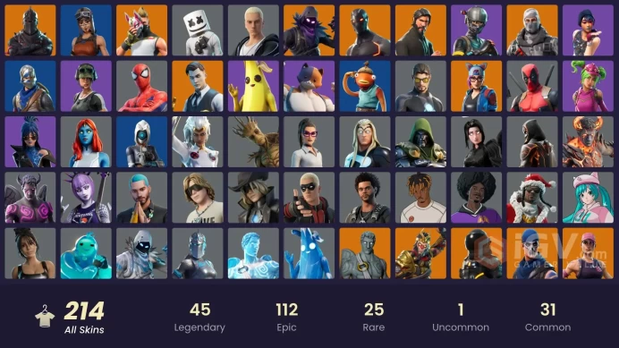 209 skins | Black Knight | The Reaper | Elite Agent | Take The L | Floss | Blue Squire | Royale Knight | Havoc | Trailblazer | Reaper