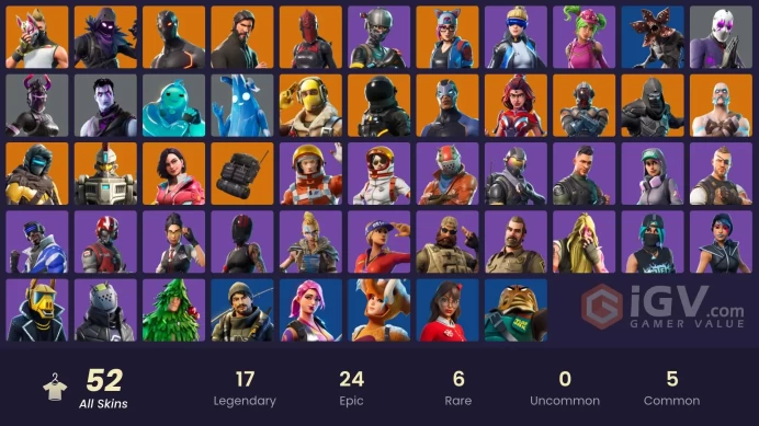 [PSN/XBOX/PC] - 52 skins | The Reaper | Neo Versa | Elite Agent | Blue Striker | Rogue Agent | Enforcer | Ragnarok | Raven | Lynx | Rox |