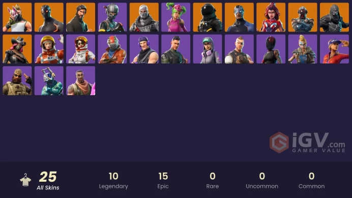 [PC/PSN/XBOX] 25 skins | The Reaper | Elite Agent | Havoc | Sub Commander | Enforcer | Valor | Calamity | Drift | The Visitor | Dark Voyager