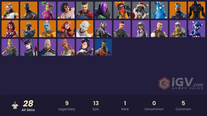 [PC/PSN/XBOX] 27 skins | Omega (stage 5) | Rogue Agent | Valor | The Imagined | The Visitor | Drift | Carbide | The Origin | Snap | Prowler