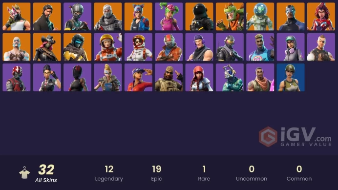 32 skins | The Reaper | Elite Agent | Take The L | Fresh | Tidy | Havoc | Snowflake | Sub Commander | Rogue Agent | Lynx | Valor | Ragnarok