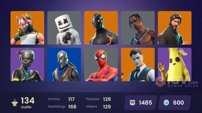 PC/PSN/Xbox/Nintendo 134 skins | OG STW | Travis Scott | The Reaper | Blue Squire | Elite Agent | Gold Midas | Rogue Agent | Catalyst | Calamity