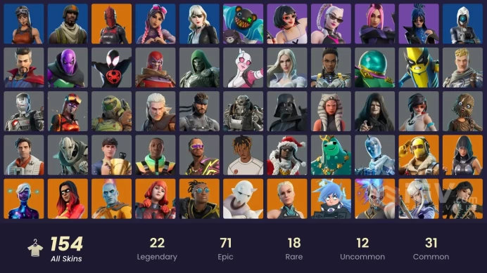 [ALL PLATFORMS]-154 Skin-Champion Kyra-Renegade Raider-Aerial Assault Trooper-Galaxy Scout-Fate-Spectra Knight-FULL ACCESS-