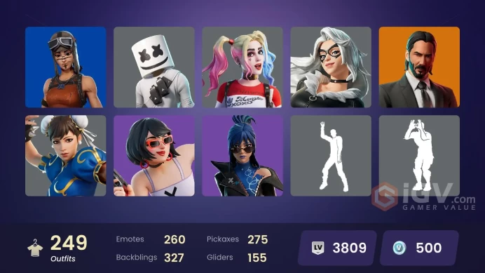 [ALL PLATFORMS]-250 Skin-Dragon Balls-Spice-Black Cat-Black Widow Outfit-Harley Quinn-Iconic Kim Kardashian-Modena Icon-FULL ACCESS-
