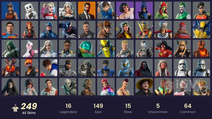 [ALL PLATFORMS]-250 Skin-Dragon Balls-Spice-Black Cat-Black Widow Outfit-Harley Quinn-Iconic Kim Kardashian-Modena Icon-FULL ACCESS-