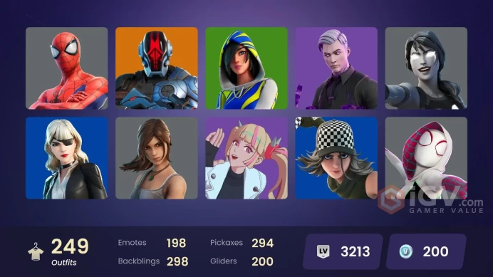 [ALL PLATFORMS]-250 Skin-Dark Skully-Dark Splitter-FNCS 3:1 Champion-Midas Rex-Lara Croft-Shadow Midas-Clix-Eren Jaeger-FULL ACCESS-