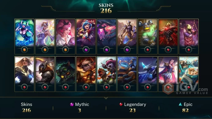 LAN * 216+ SKINS*  433 LVL *  ALL CHAMPIONS* DIA4 PEAK LAST SEASON P4-* EMAIL CHANGEABLEINSTANT DELIVERY ( 3 ULTIMATE SKIN 3 MYTHIC SKIN) 
