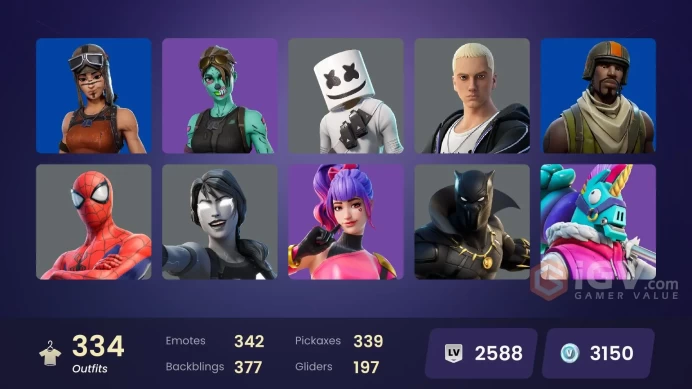 [ALL PLATFORMS]-334 Skin-339 pickaxes-342 emotes-Renegade Raider-Aerial Assault Trooper-Leviathan Axe-FULL ACCESS-