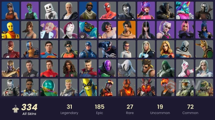 [ALL PLATFORMS]-334 Skin-339 pickaxes-342 emotes-Renegade Raider-Aerial Assault Trooper-Leviathan Axe-FULL ACCESS-