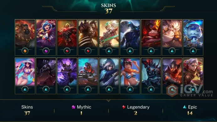[S16 - SP1] EUW / EMERALD IV 42LP / 79 CHAMPİONS / 37 SKİN /  CHANGEABLE MAİL