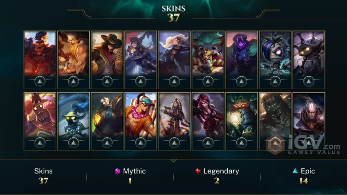 [S16 - SP1] EUW / EMERALD IV 42LP / 79 CHAMPİONS / 37 SKİN /  CHANGEABLE MAİL