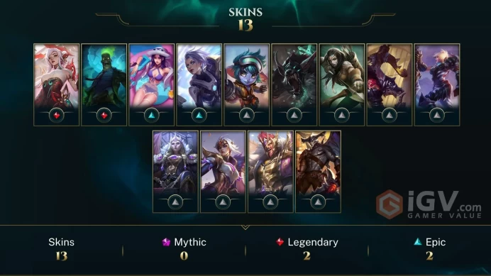 [S16 - SP1] EUW / GOLD III 86LP / 16KBE / 77 CHAMPİONS / 16 SKİN / CHANGEABLE MAİL