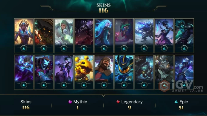 Conta de League of Legends (BR): +116 Skins | Acesso Total | Entrega Imediata!
