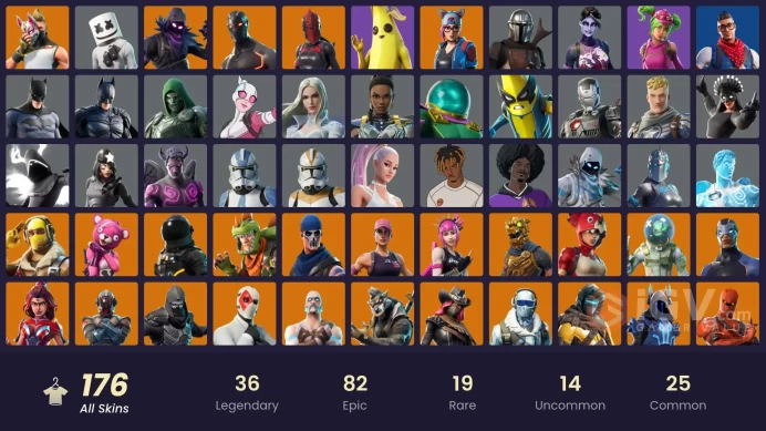 [PC/PSN/XBOX/Nintendo]  176 skins F/A :  Take The L | OG STW | Spike | Strong Guard | Carbon Commando | Rogue Agent | Prodigy | Juke | Valor | R