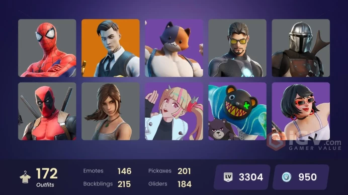 FA - [PSN/XBOX/PC] 172 skins | Gold Brutus | Gold Midas | Gold Meowscles | Lina Scorch | Cloud Striker | Subzero Cryptic | Point Patroller | 