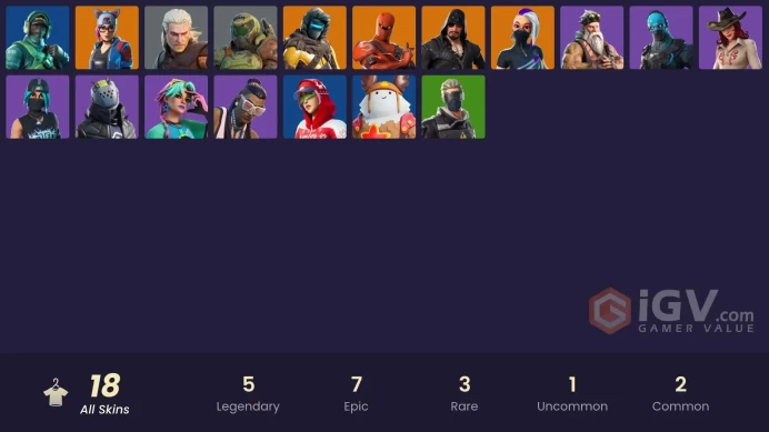 [PSN/XBOX/PC] 18 skins | Reflex | Blackheart | Catalyst | Lynx | Zenith | Hybrid | Doom Slayer | Geralt of Rivia | Cobalt | Selene | Massai 