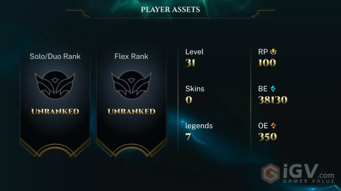 [EUW] | 40,000+ Blue Essence | LVL 30 | Completed 10 games and can directly rank | Full Access | Instant Delivery |Unverified Email | T181