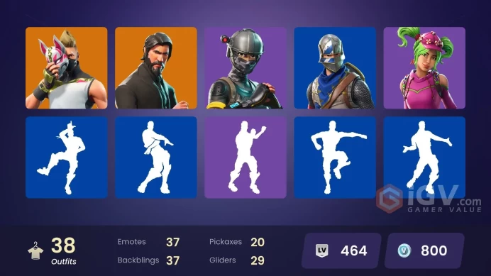 [PSN/XBOX/PC] 38 skins | The Reaper | Blue Squire | Royale Knight | Elite Agent | Take The L | Mako | Rogue Agent | Orange Justice | 800 VB