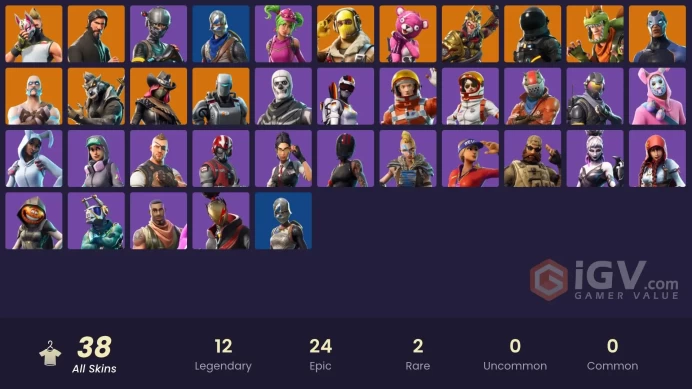 [PSN/XBOX/PC] 38 skins | The Reaper | Blue Squire | Royale Knight | Elite Agent | Take The L | Mako | Rogue Agent | Orange Justice | 800 VB