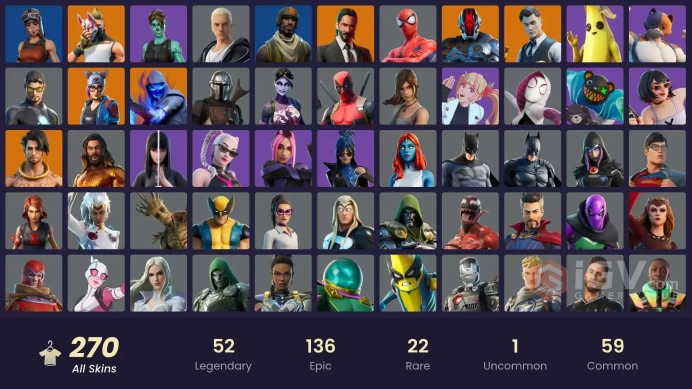[PC/PSN/XBOX] 270 skins | Merry Mint Axe | Aerial Assault One | Raider's Revenge | Renegade Raider | Aerial Assault Trooper