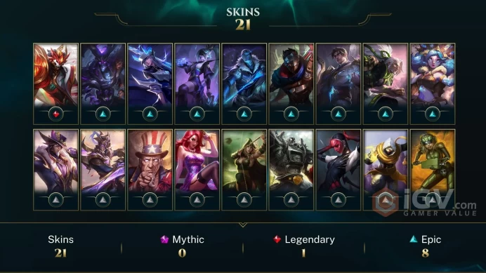  ME  21 SKINS  GOLD 4  117 CHAMPIONS  122 LEVEL  INSTANT DELIVERY  FULL ACCESS  Ez59s 