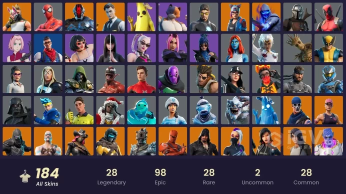 FA | CHANGE MAIL |  165 skins | OG STW | Gold Midas | Trilogy | Sultura | Blue Striker | Carbon Commando | Cloud Striker | Prodigy | Fixer