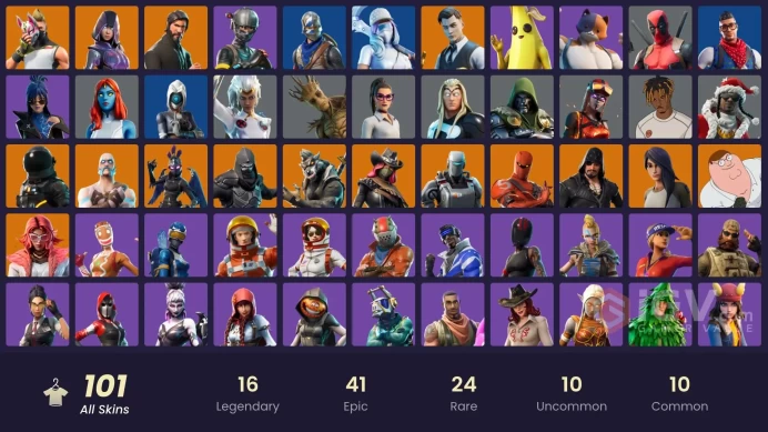 [PC/PSN/XBOX/Nintendo]  101 skins F/A :  Leviathan Axe | Take The L | The Reaper | Glow | Blue Squire | Royale Knight | Elite Agent | Blue Team 