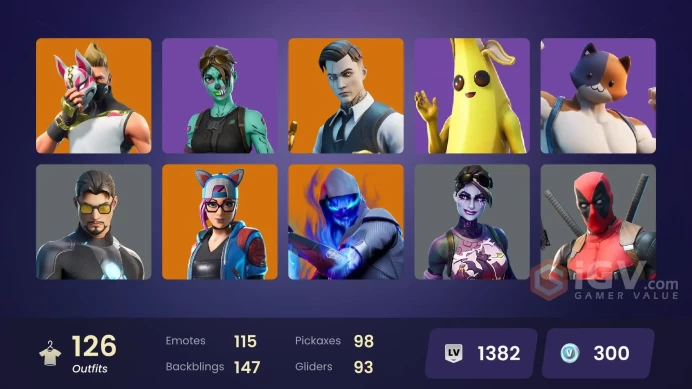 FA | CHANGE MAIL | 126 skins | OG STW | Gold Brutus | Gold Midas | Rogue Agent | Dante | The Ice King | Ultima Knight | The Prisoner | Rox