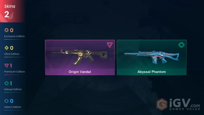 TR/EU Full Access | 2 Skin Origin Vandal + Abyssal Phantom