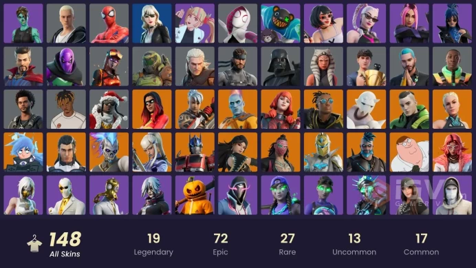 [ALL PLATFORMS]-150 Skin-182 pickaxes-Championship Jonesy-100K V-BUCKS SPEND-FULL ACCESS-