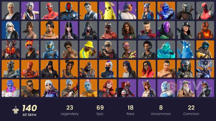 [ALL PLATFORMS]-140 Skin-166 Pickaxes-170 Emotes -Heron Stance Hero-Modena Icon-Alpine Ace (CAN)-FULL ACCESS-