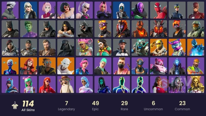 [ALL PLATFORMS]-114 Skin-Unchained Ramirez-Grave Feather-Lyric-Party MVP-Vix-Catwoman Comic Book Outfit-FULL ACCESS-
